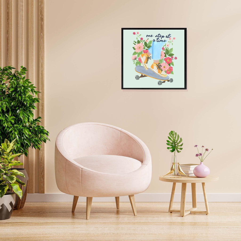 THE SPRING PALETTE Art Print (Framed option) One Step at A Time Art Print | Wall Art