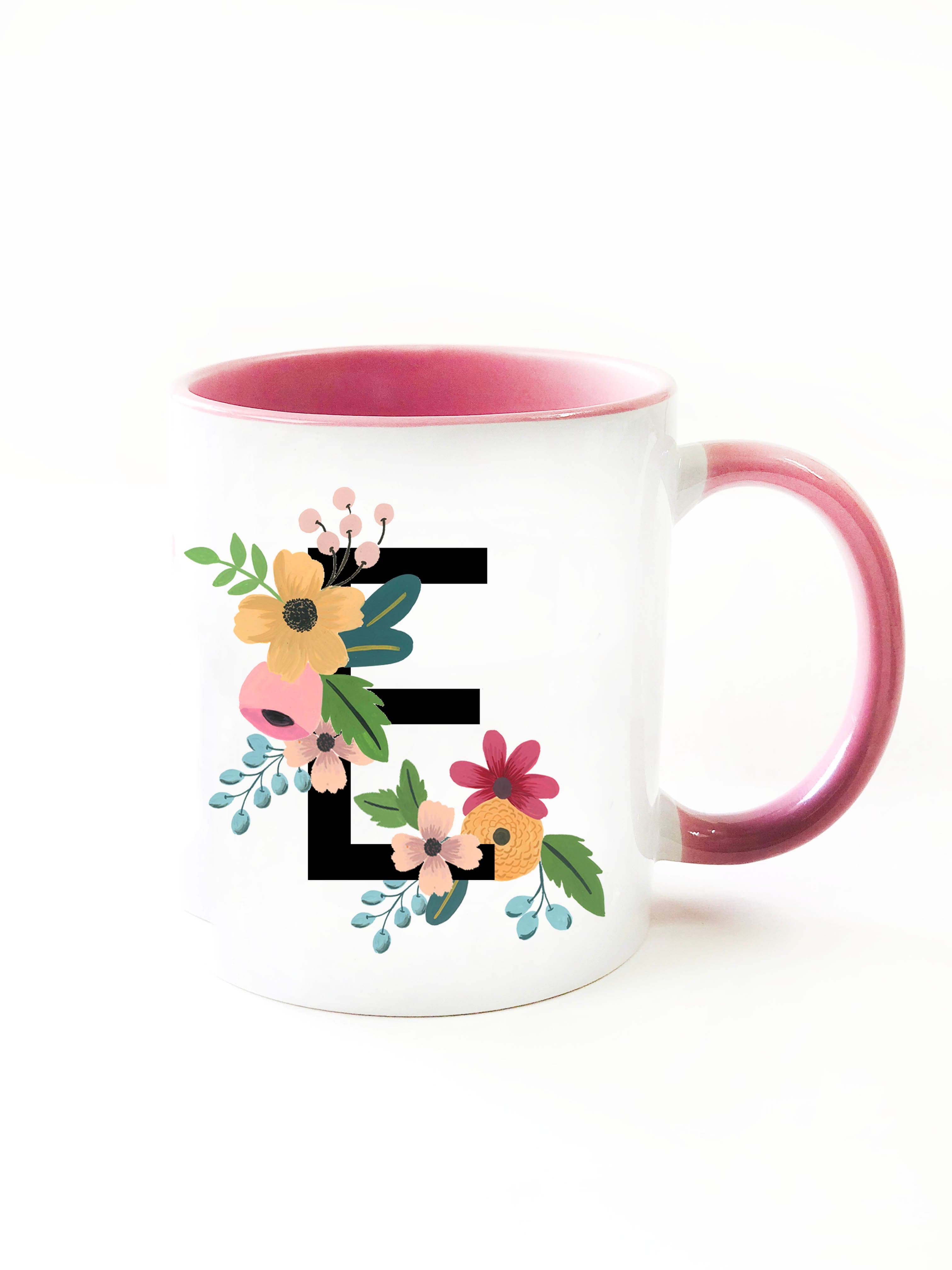 Fleur Monogram Mug - The Spring Palette