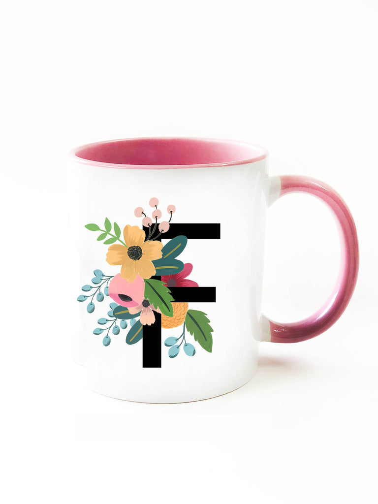 Fleur Monogram Mug - The Spring Palette