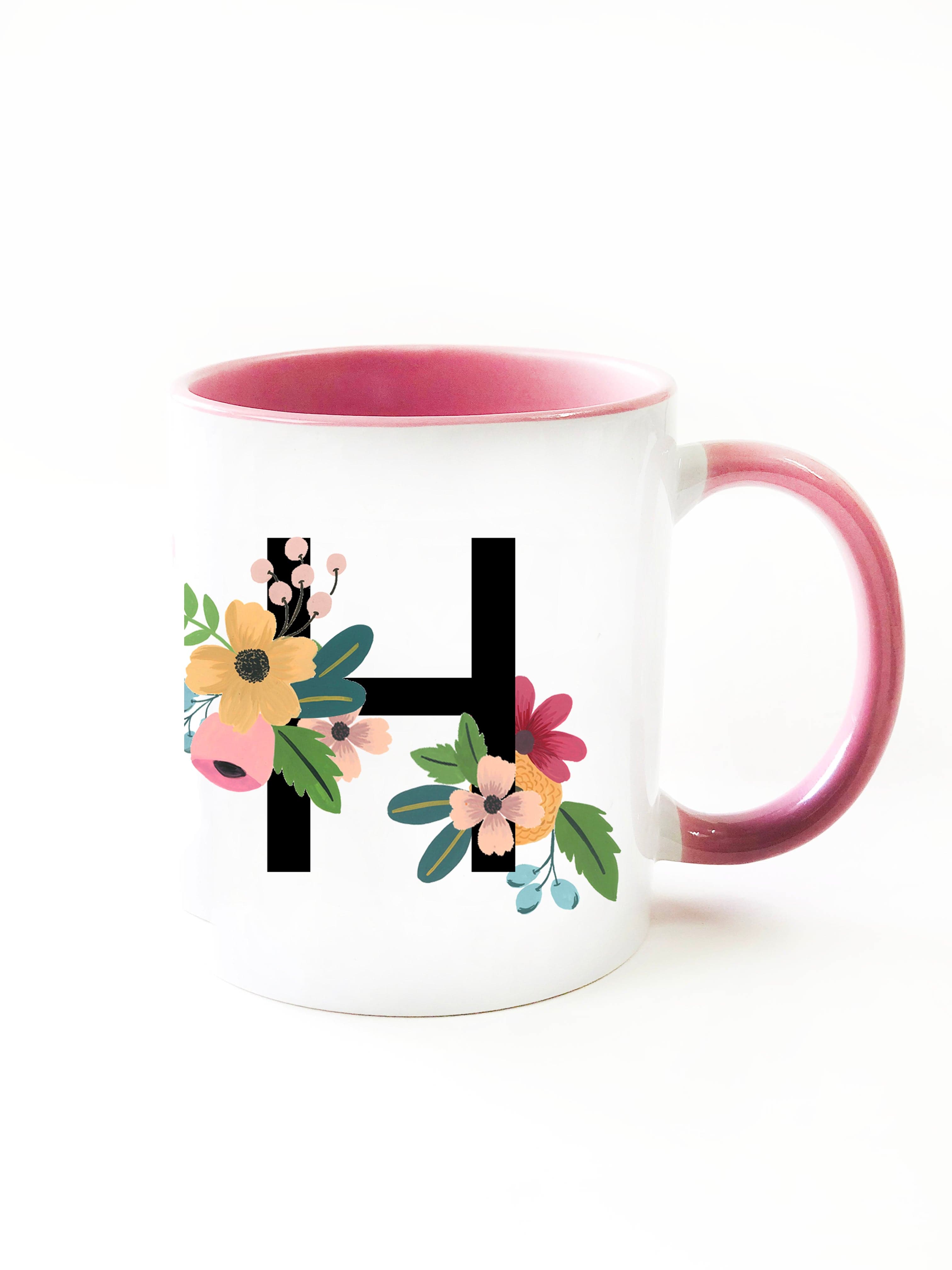 Fleur Monogram Mug - The Spring Palette