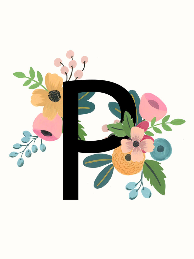 Fleur Monogram Mug - The Spring Palette
