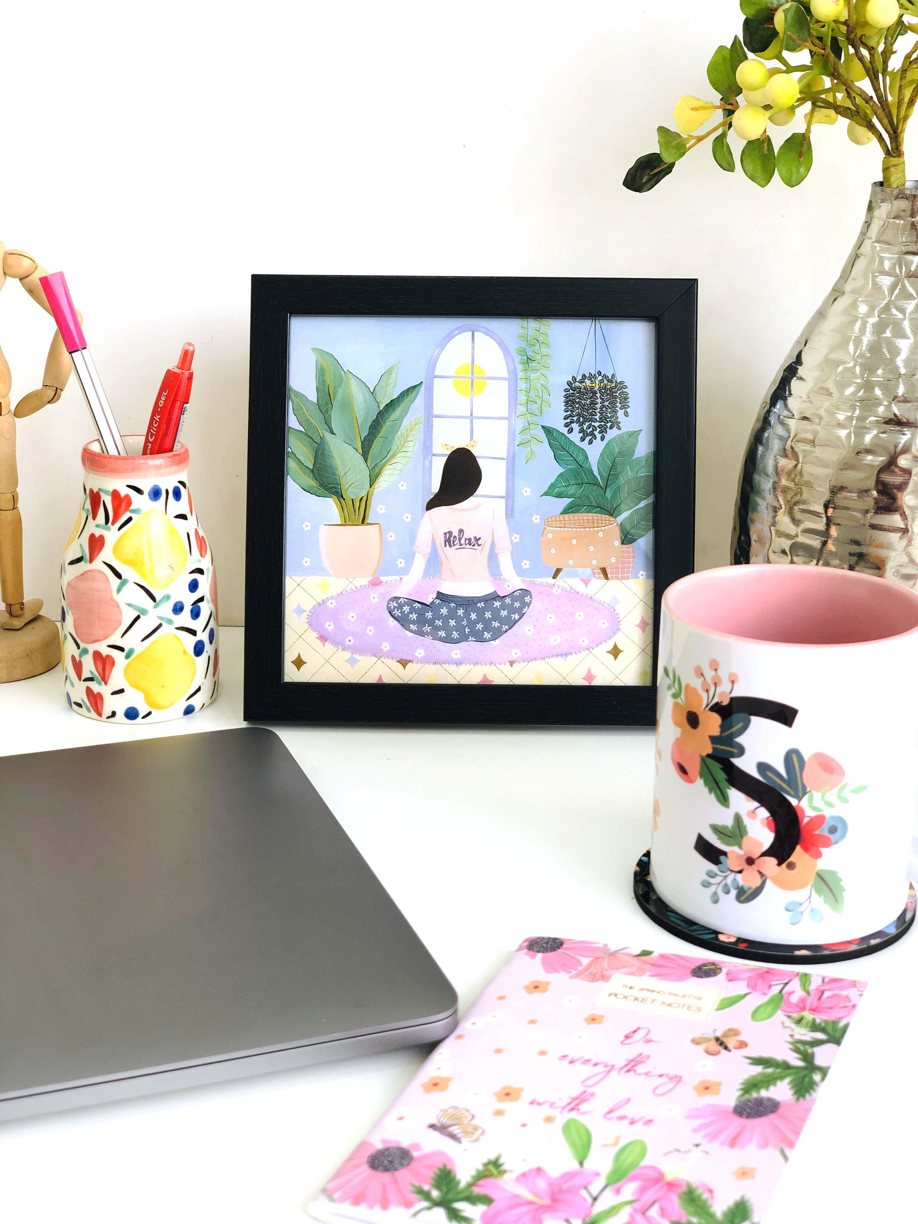 The Spring Palette MUGS Personalized Initial Mugs - Happy Birthday Gift Set