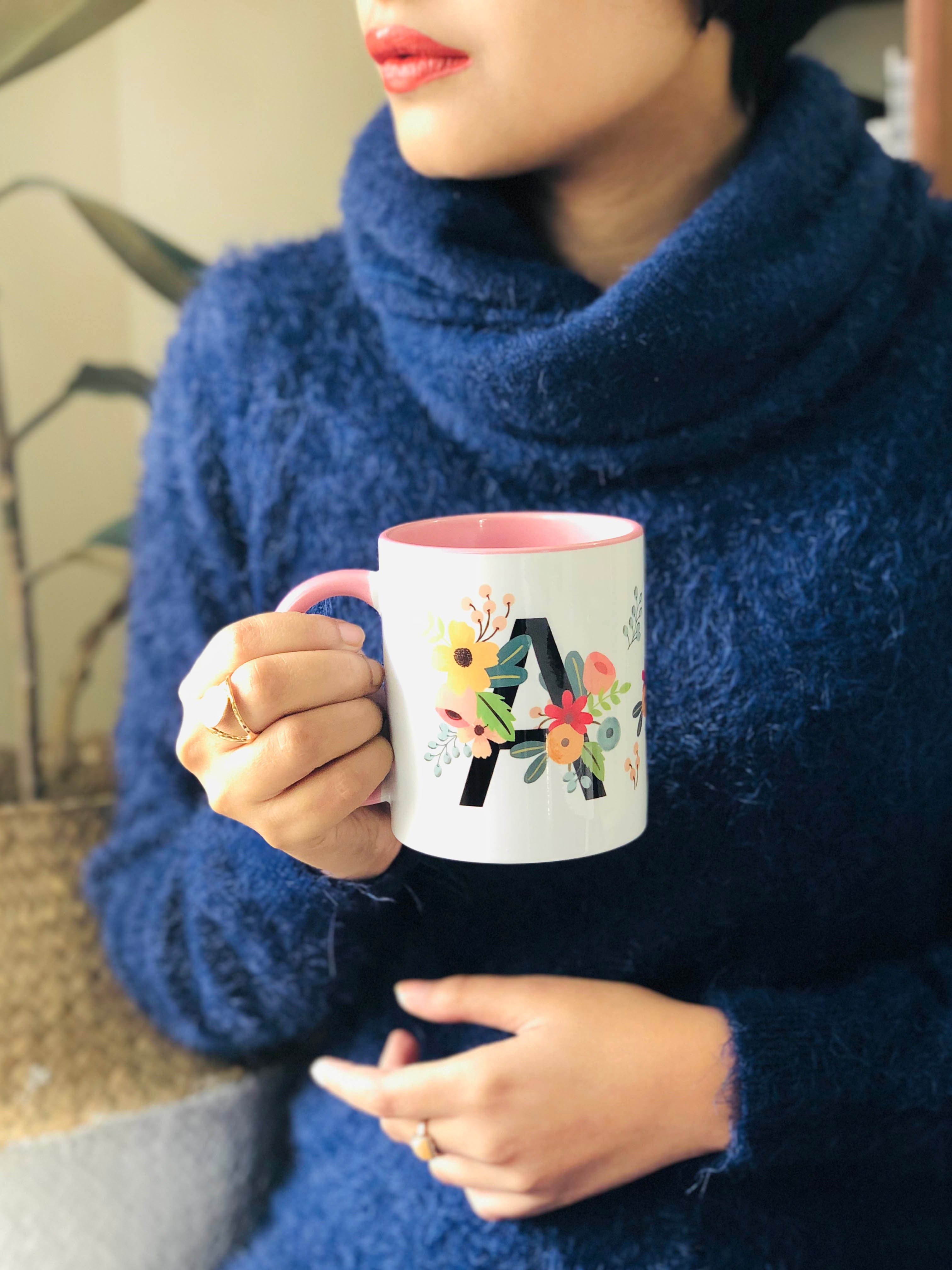 Fleur Monogram Mug - The Spring Palette