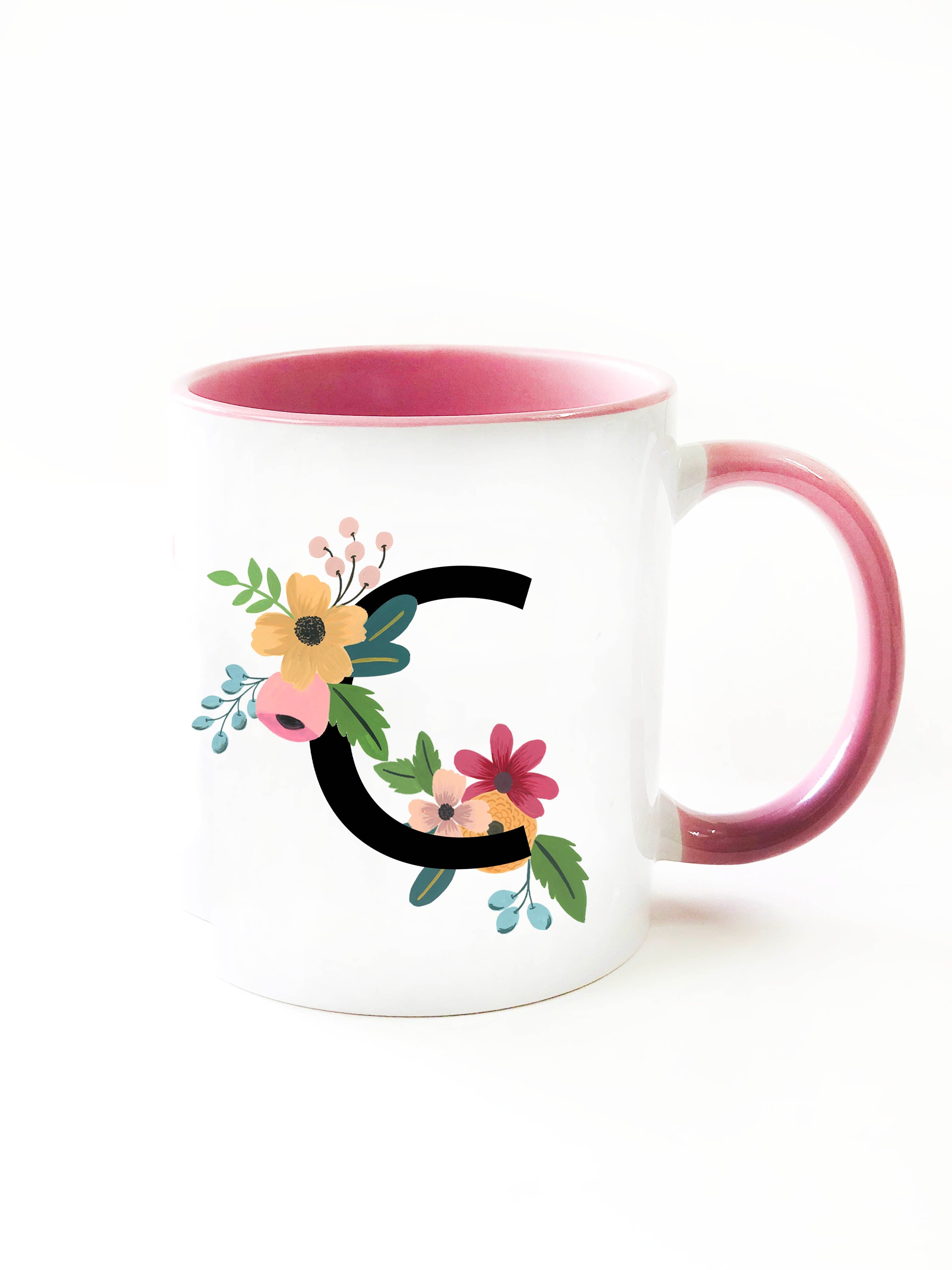 Fleur Monogram Mug - The Spring Palette