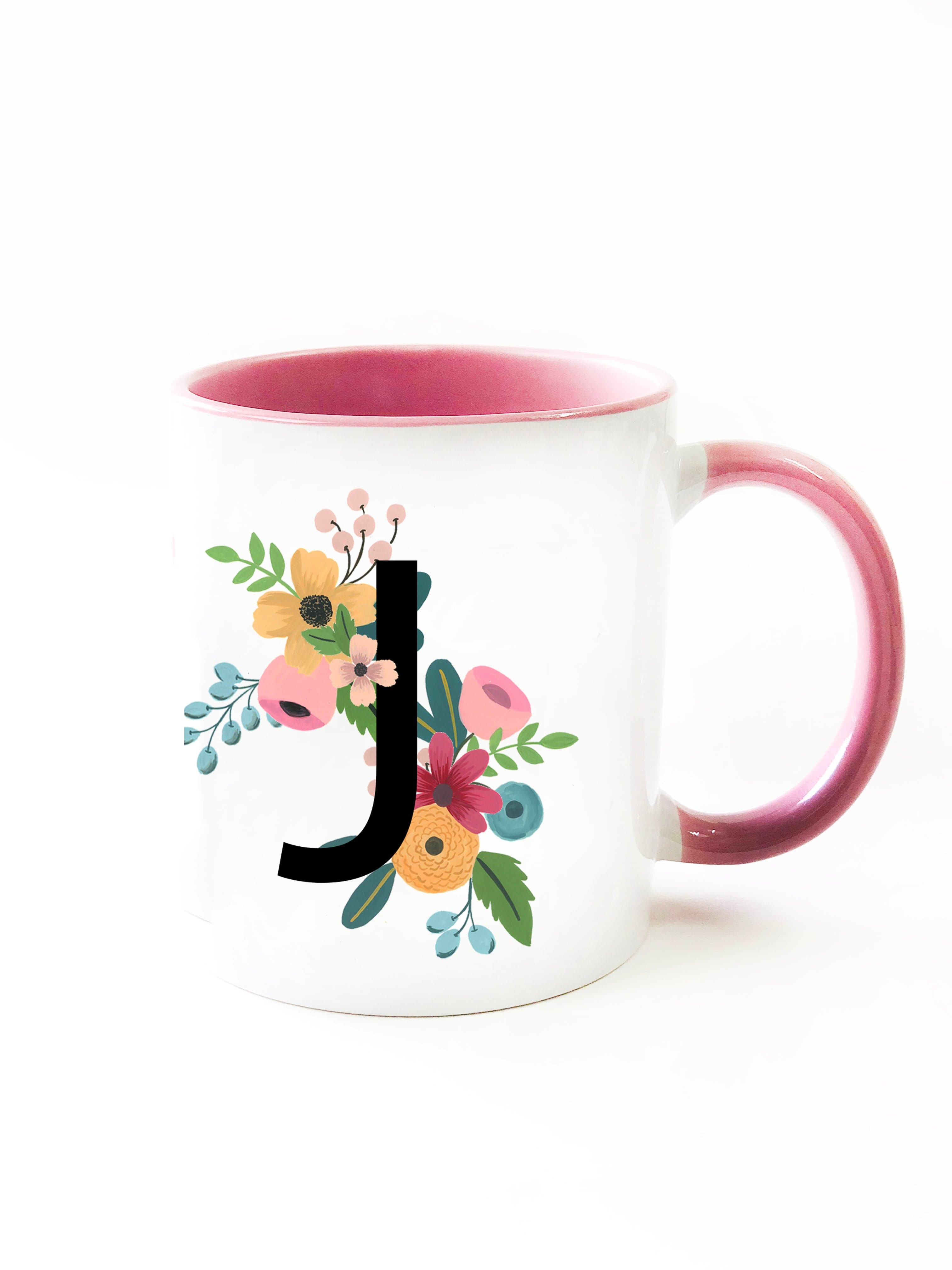 Fleur Monogram Mug - The Spring Palette