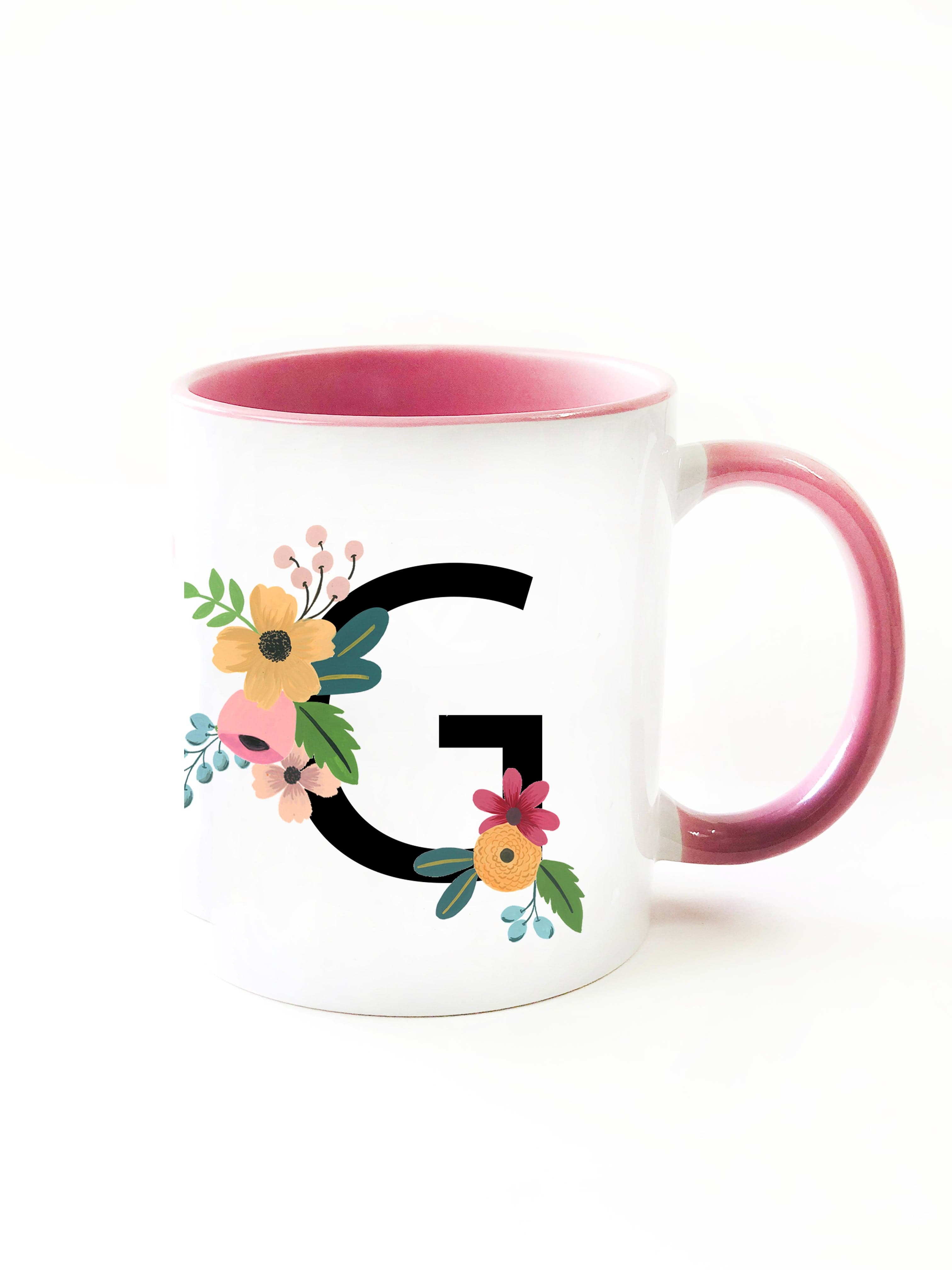 Fleur Monogram Mug - The Spring Palette