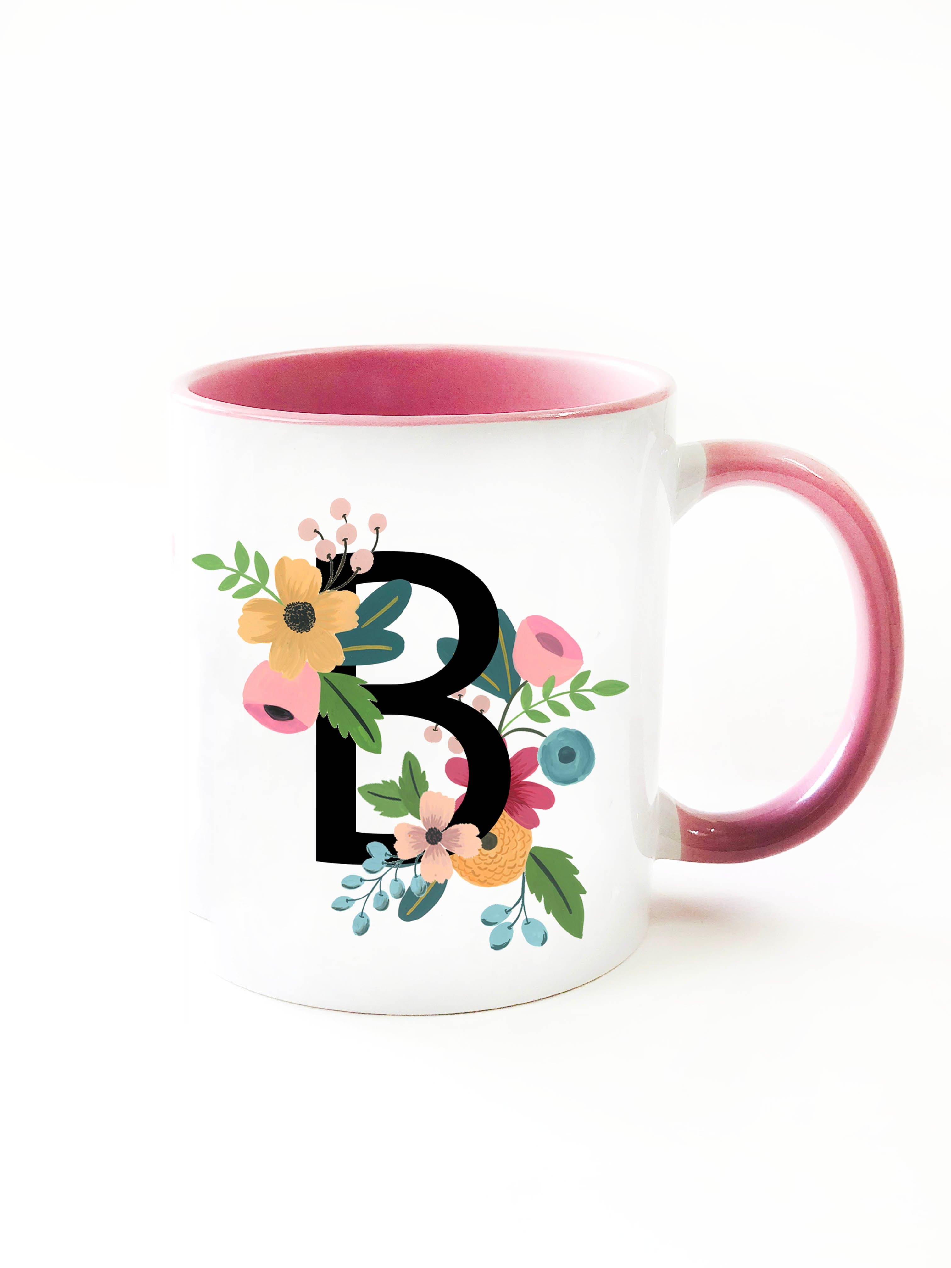 Fleur Monogram Mug - The Spring Palette