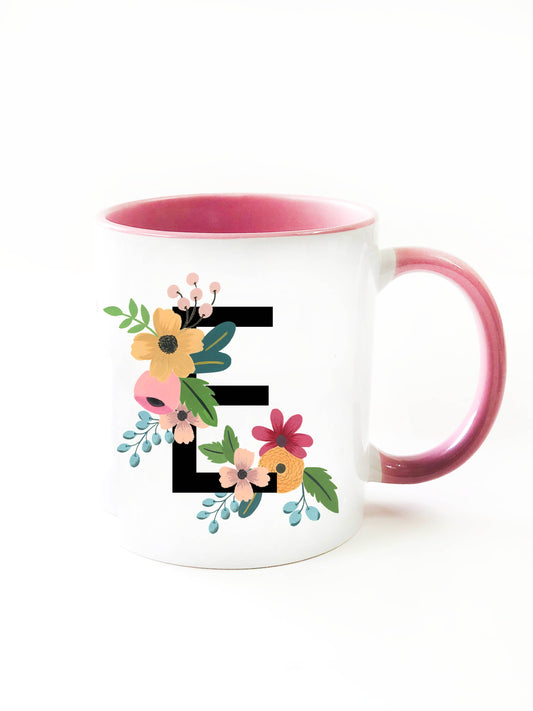 Fleur Monogram Mug - The Spring Palette