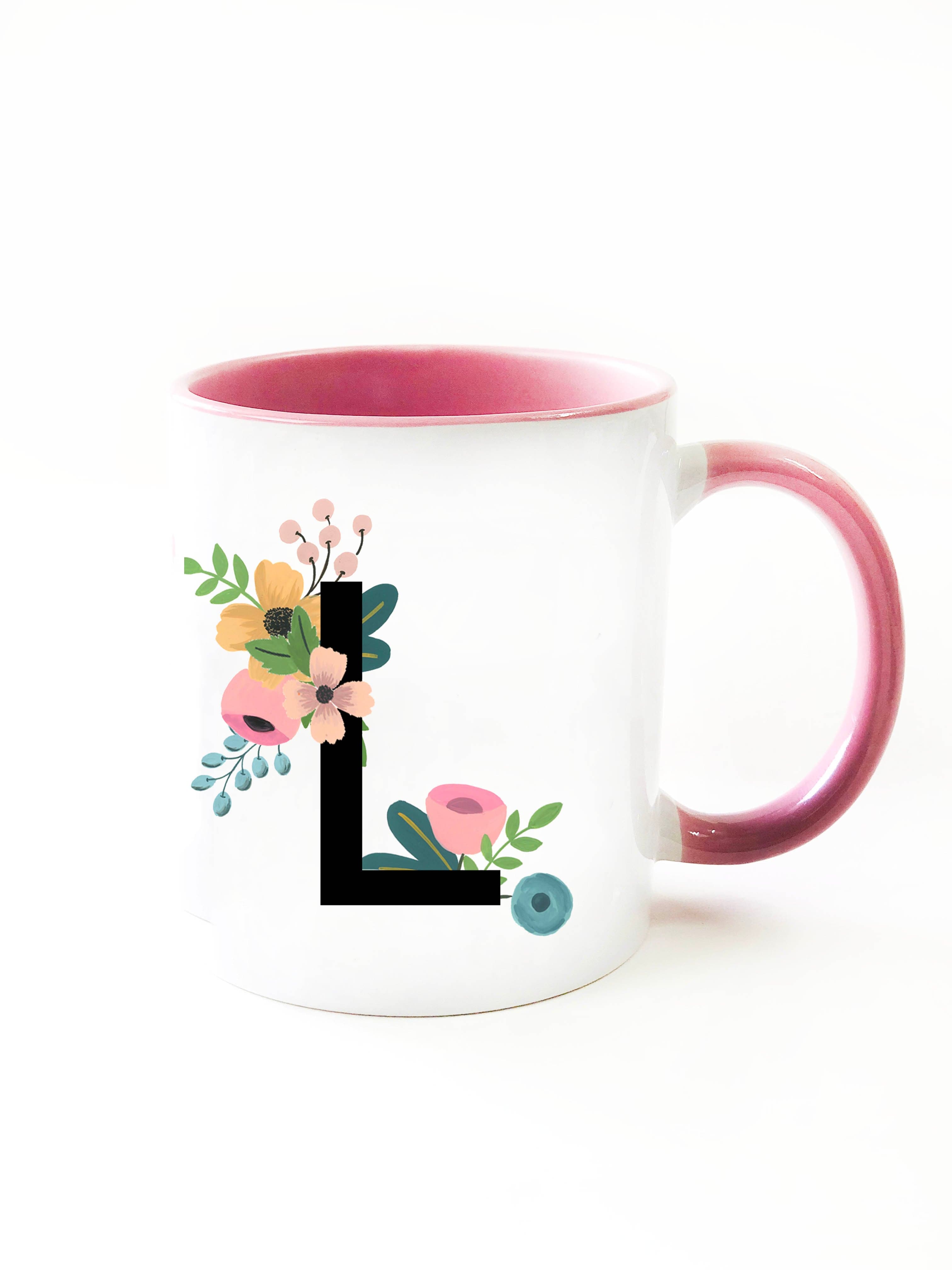 Fleur Monogram Mug - The Spring Palette