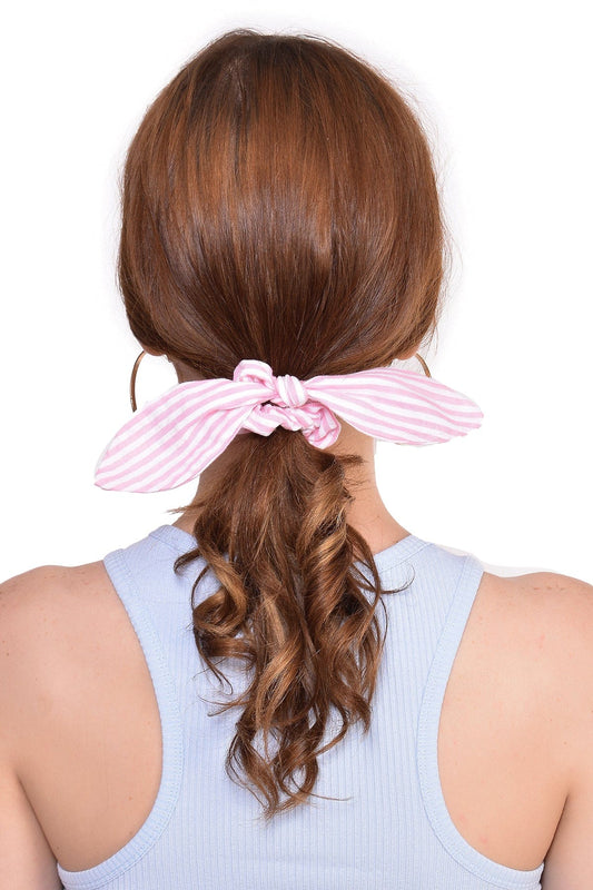 THE SPRING PALETTE Hair Accessory Pink Route Bow Scrunchie