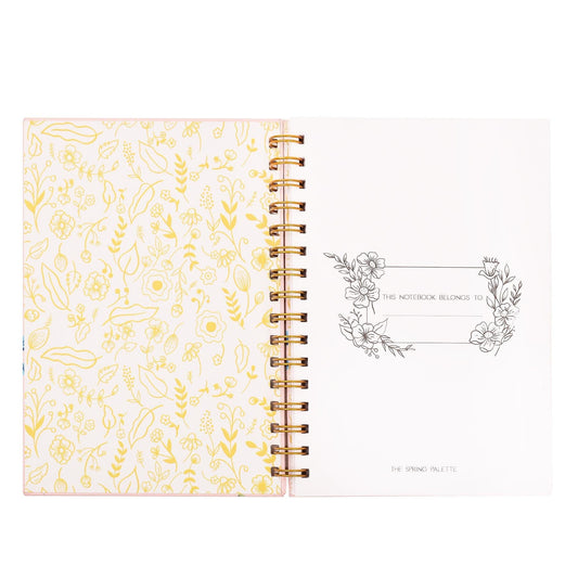 THE SPRING PALETTE Stationery Plant Your Dreams Hard-bound Spiral Notebook