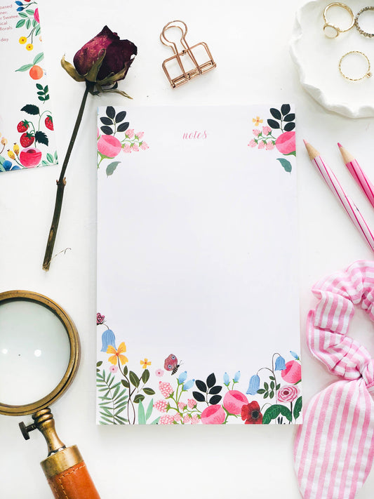 THE SPRING PALETTE Prairie Notepad