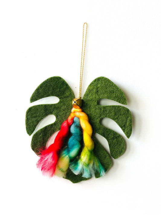 Pretty Monstera Ornament - The Spring Palette