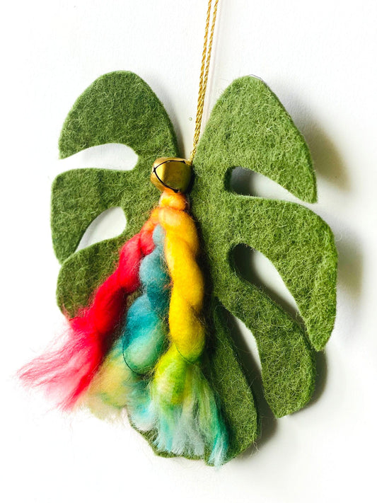 Pretty Monstera Ornament - The Spring Palette