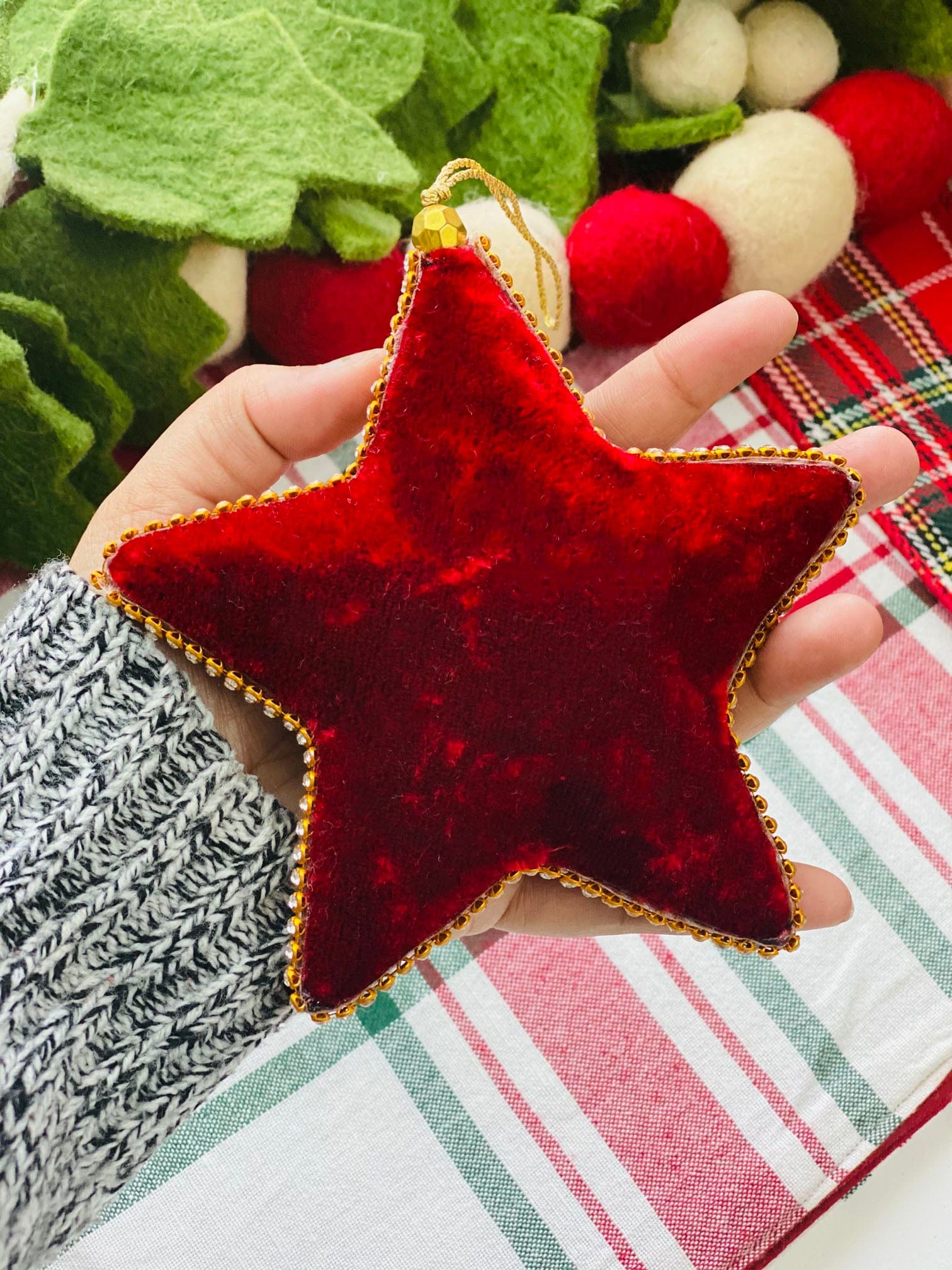 Red Star Ornament - The Spring Palette