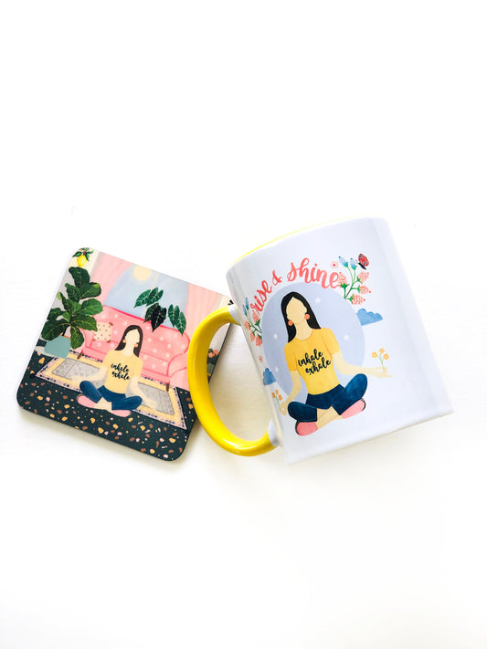 Rise And Shine Mug And Coaster Set - The Spring Palette
