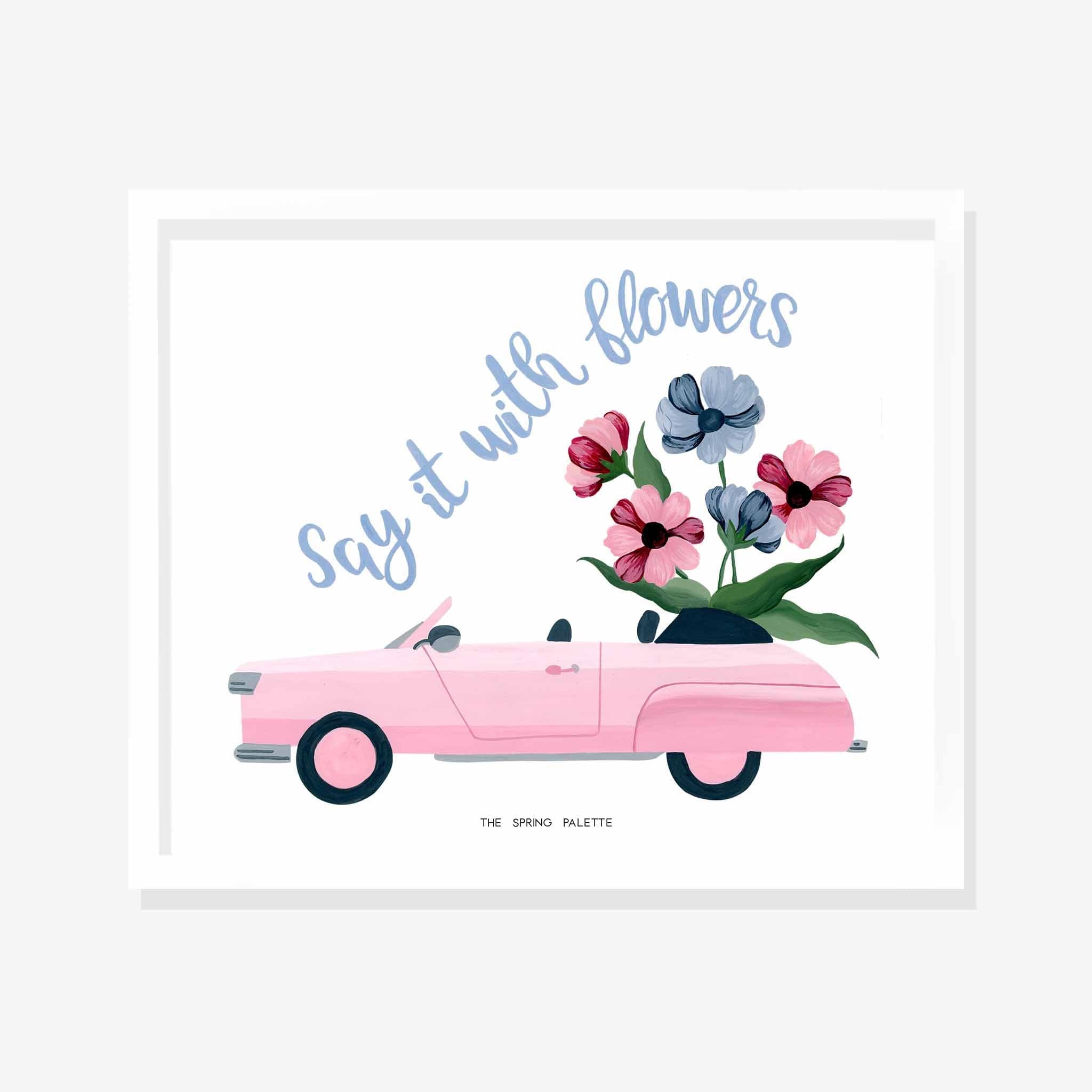 Say it with flowers Art Print | Wall Art - The Spring Palette