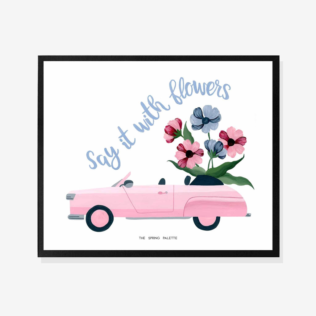 Say it with flowers Art Print | Wall Art - The Spring Palette