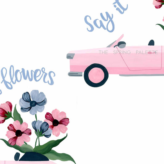 Say it with flowers Art Print | Wall Art - The Spring Palette