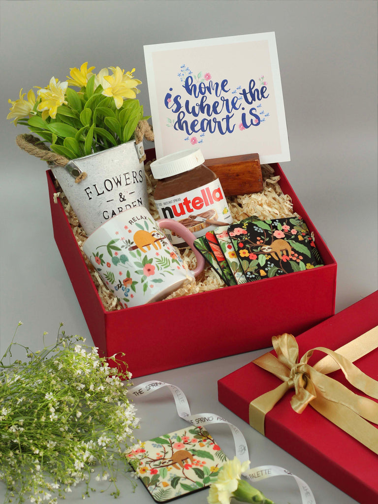 The Spring Palette Gift Happy Birthday Girl Say it with flowers Gift Hamper