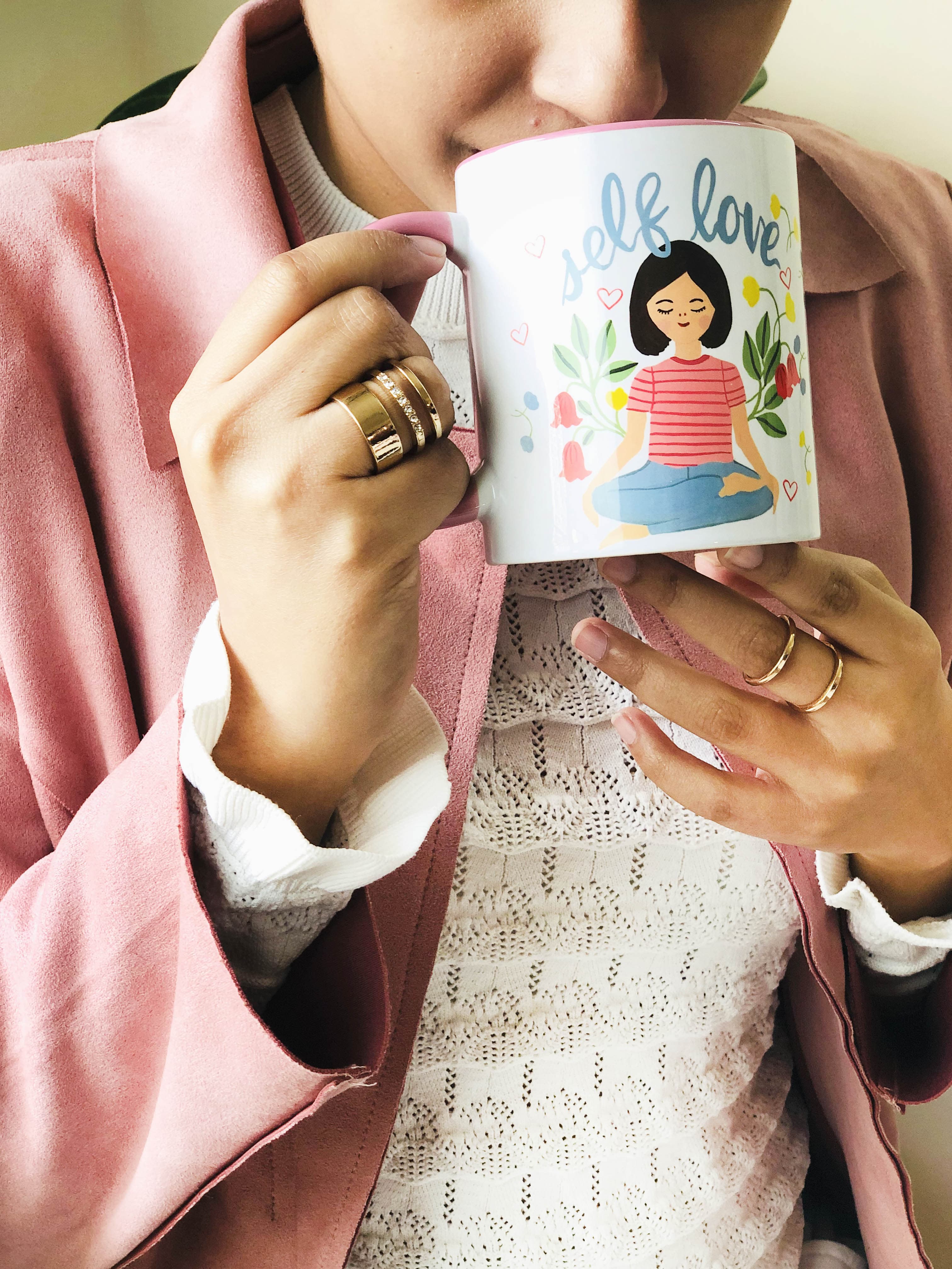 Self Love Mug And Coaster Set - The Spring Palette
