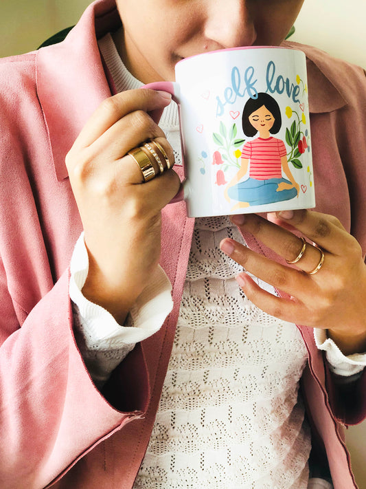 Self Love Mug And Coaster Set - The Spring Palette