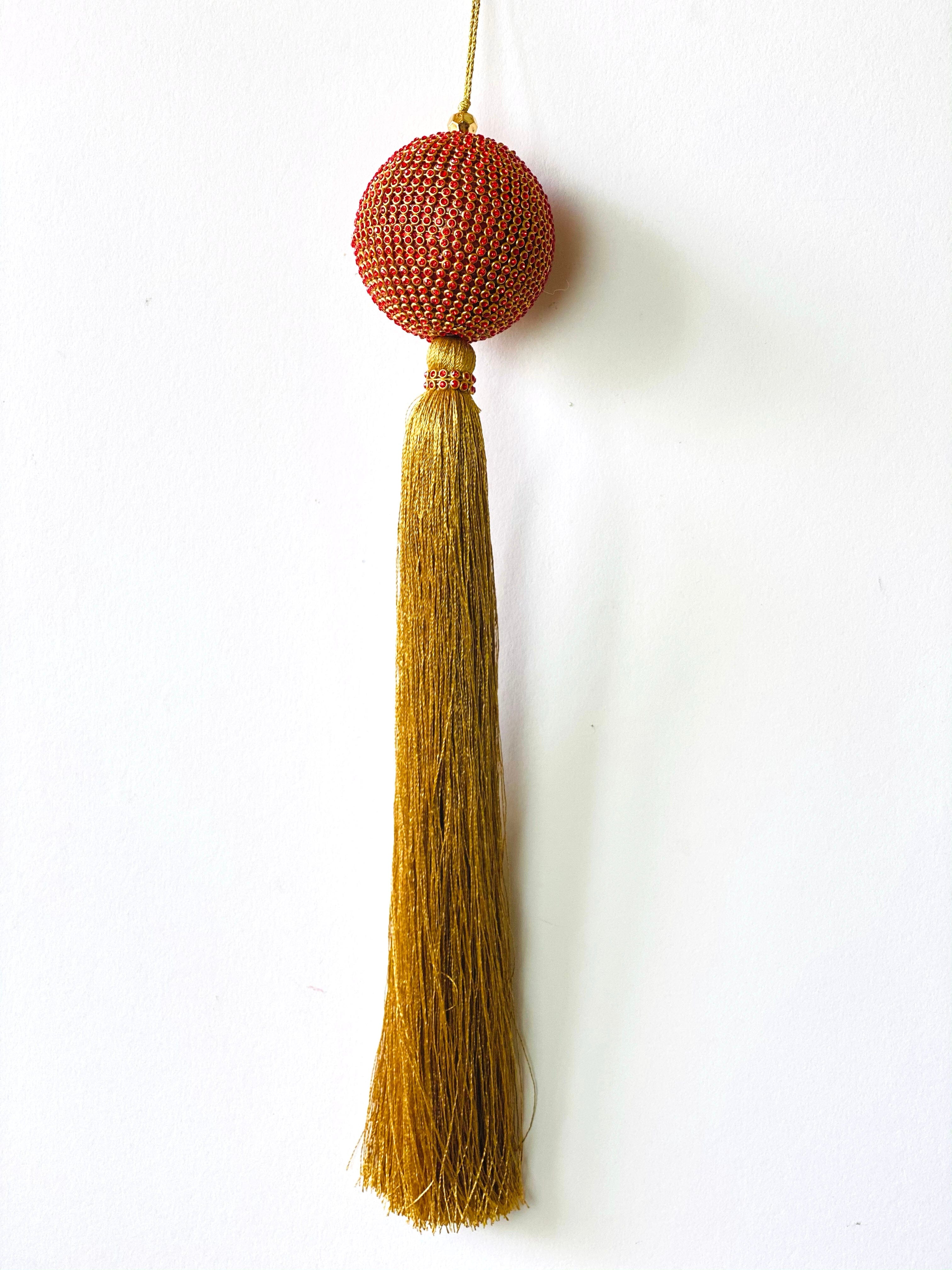 Sequin Red Ball Ornament (Small) - The Spring Palette