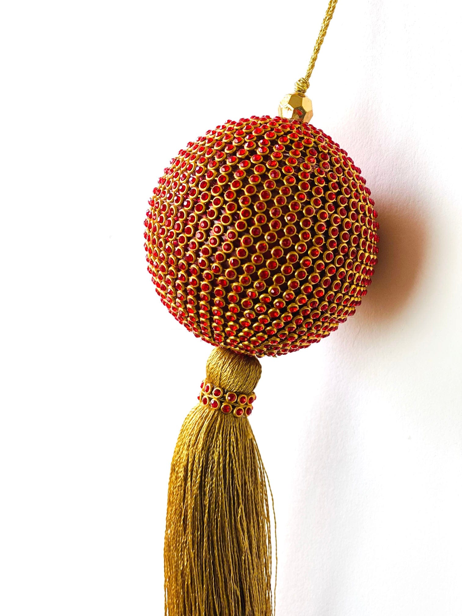 Sequin Red Ball Ornament (Small) - The Spring Palette