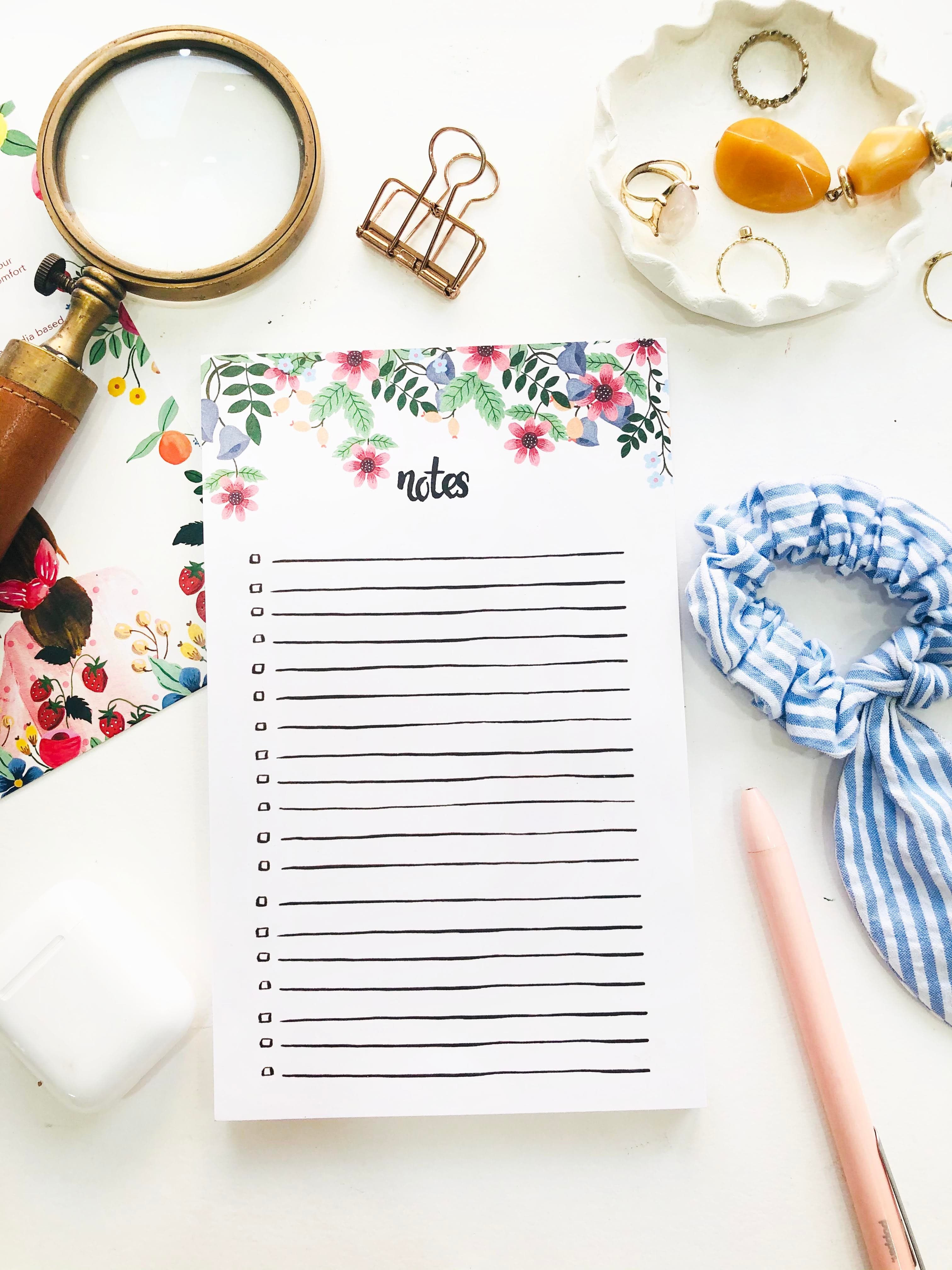 Simply notes Notepad - The Spring Palette