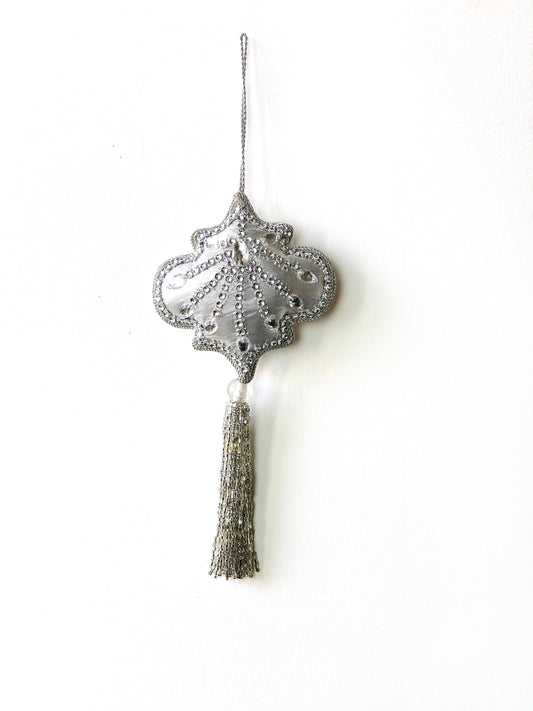 Sparkling Hand Embroidered Ornament - The Spring Palette