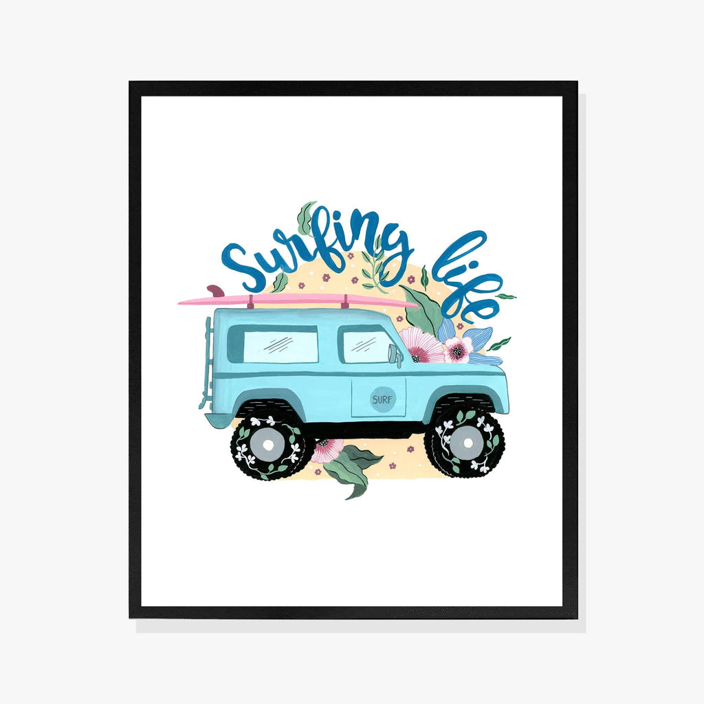 Surfing Life Art Print | Wall Art - The Spring Palette