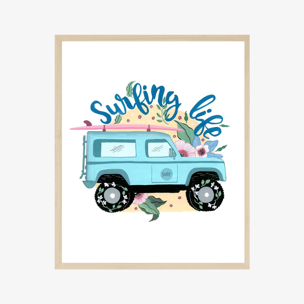 Surfing Life Art Print | Wall Art - The Spring Palette
