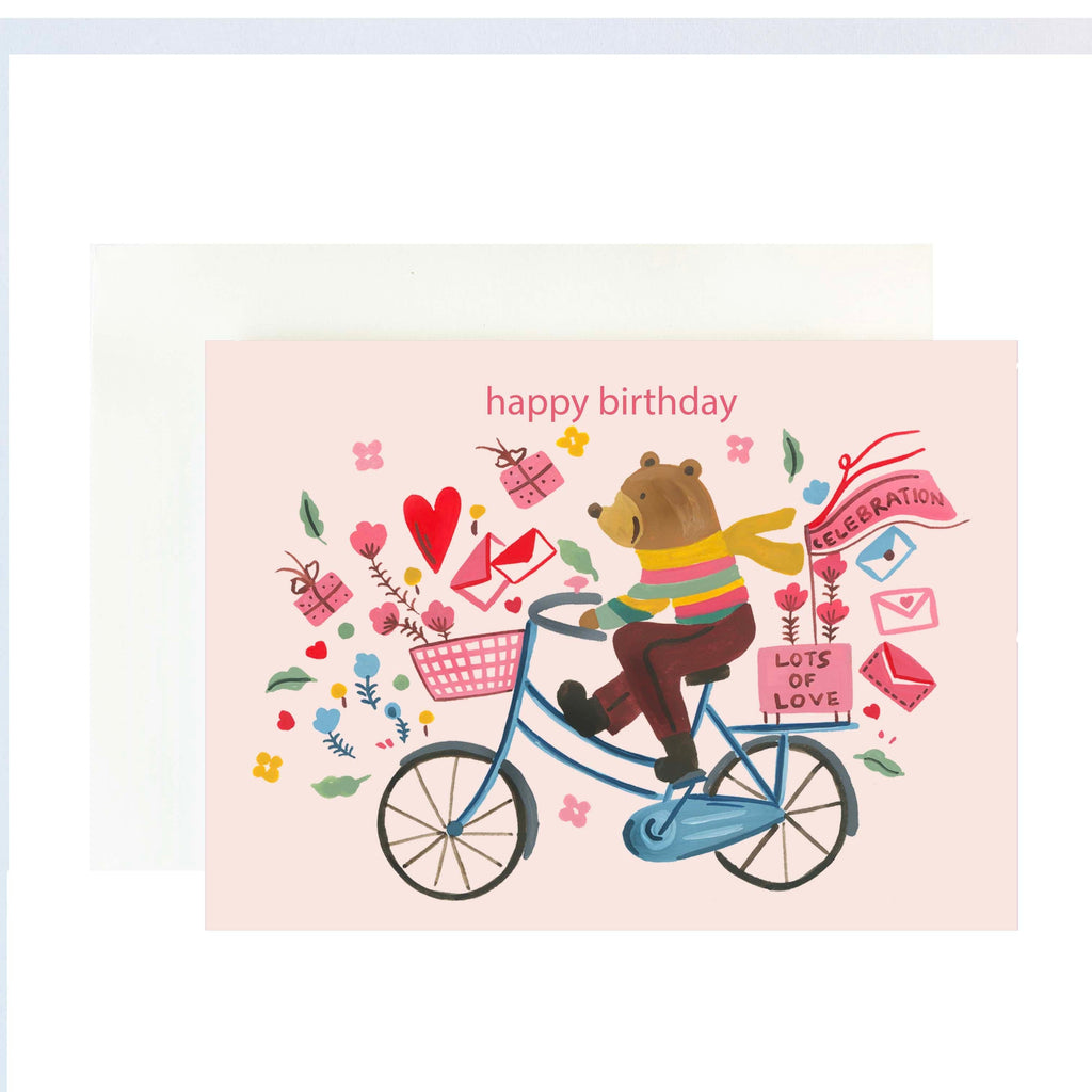 THE SPRING PALETTE Greeting Card Teddy Birthday Card