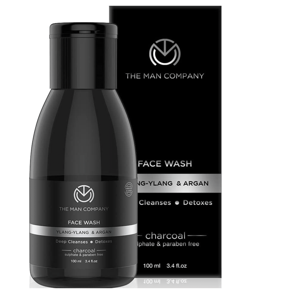 The Spring Palette Gift The Man Company Charcoal Face Wash With Ylang-Ylang & Argan (100ml)