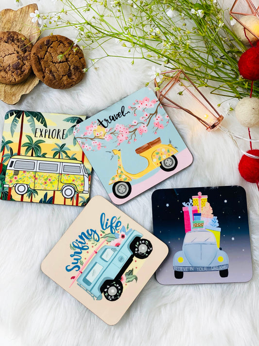 Travel Coasters (Set of 4) - The Spring Palette