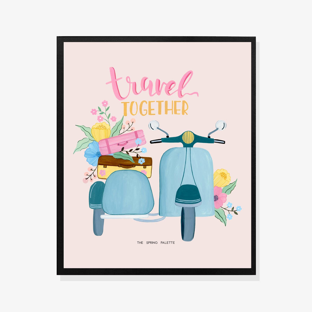 Travel Together Art Print | Wall Art - The Spring Palette