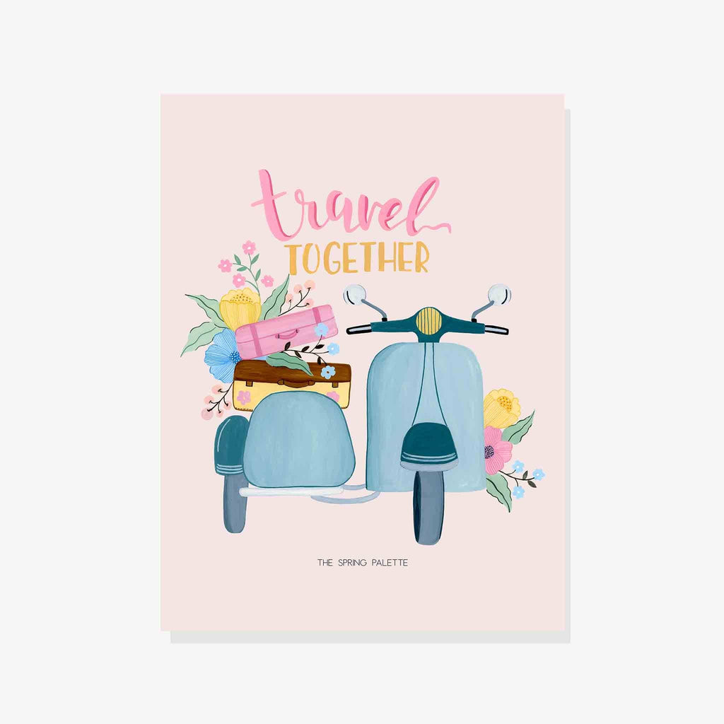 Travel Together Art Print | Wall Art - The Spring Palette