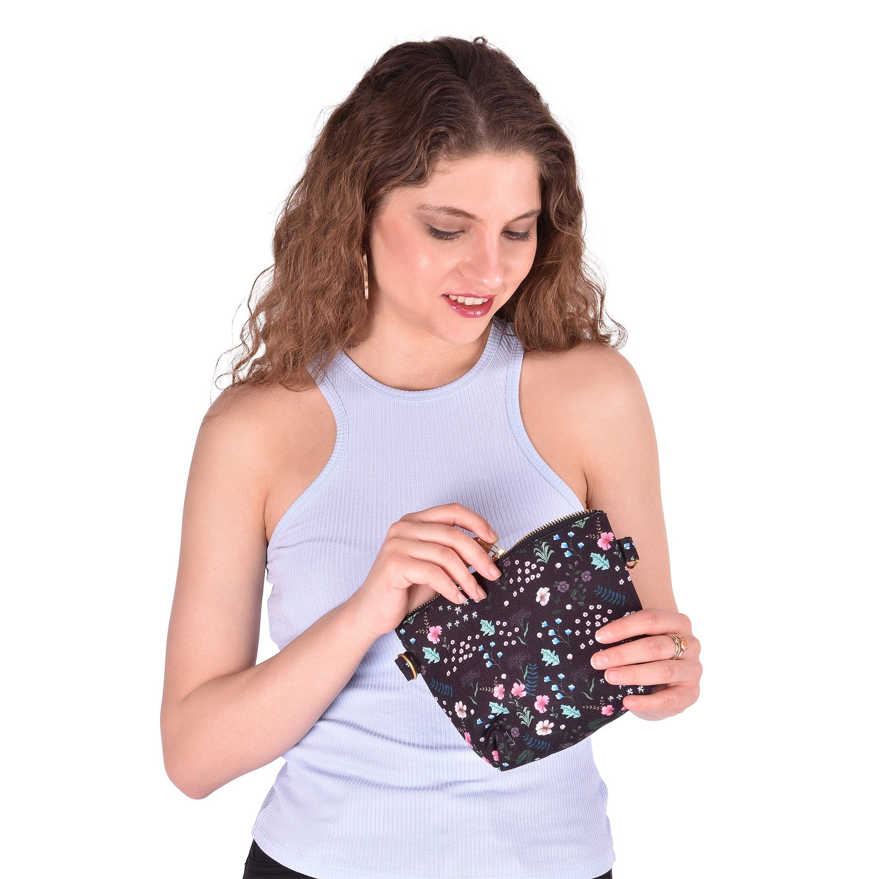 The Spring Palette Pouch Winter Bloom Clutch Pouch