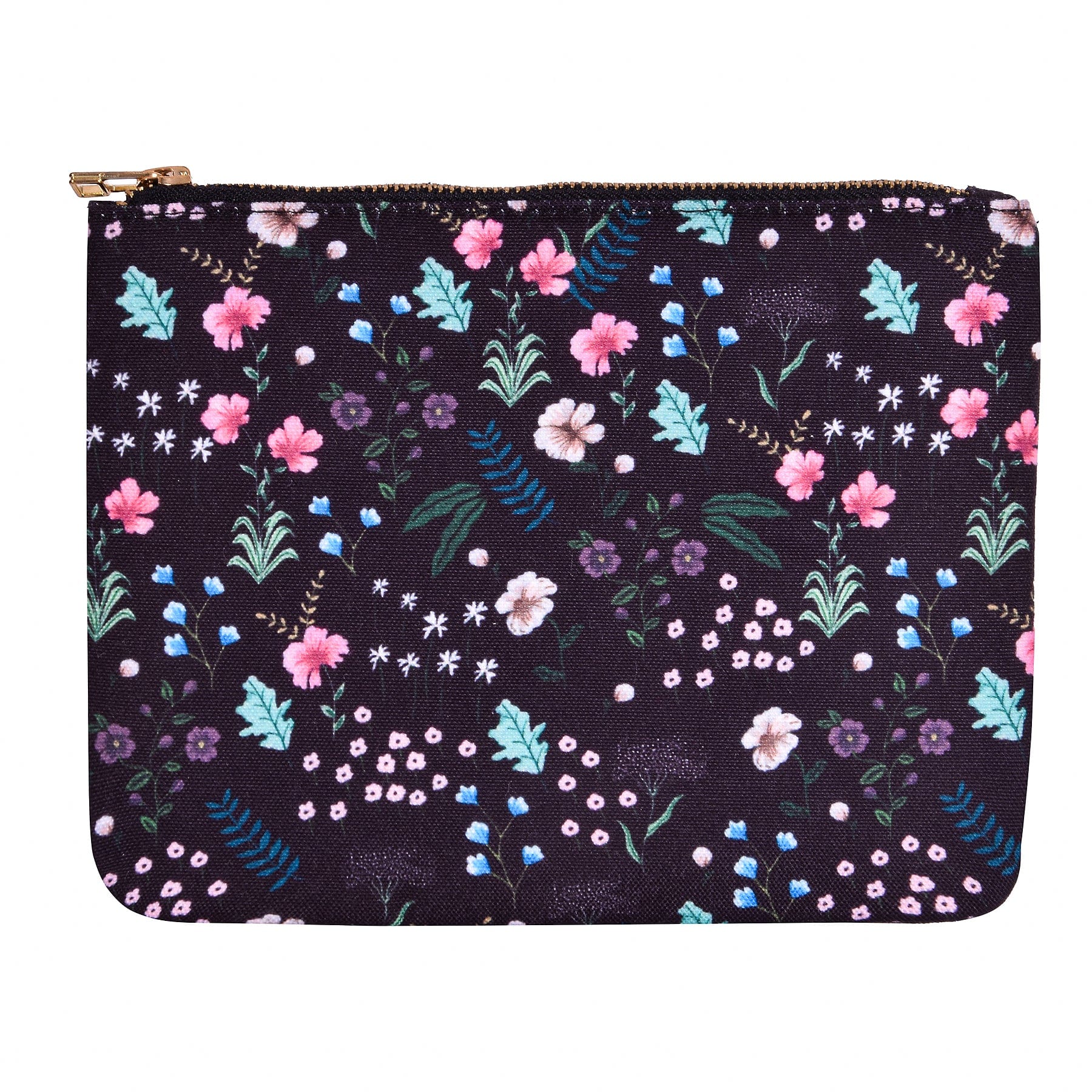 The Spring Palette Pouch Winter Bloom Flat Pouch
