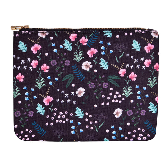 The Spring Palette Pouch Winter Bloom Flat Pouch